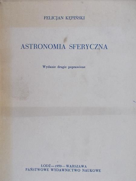 Witkowski Józef - Astronomia sferyczna