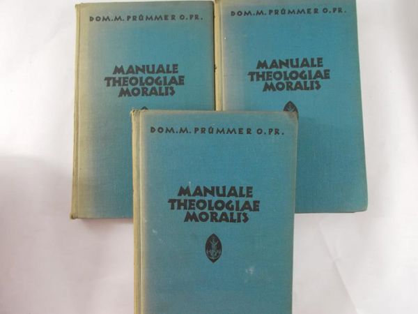 Prummer - Manuale Theologiae Moralis, trzy tomy, 1923 r.