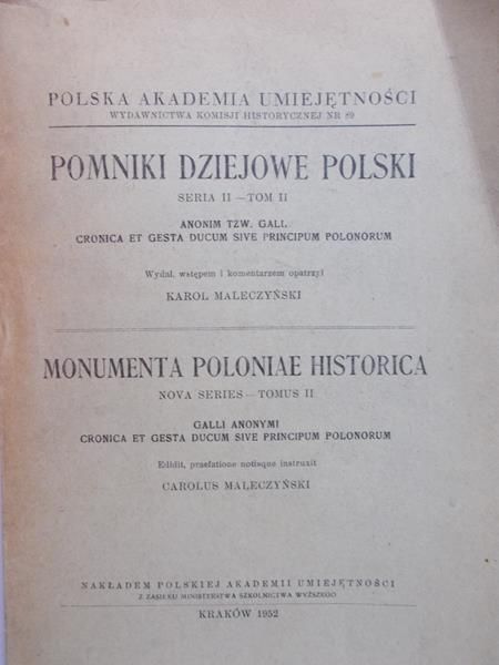Karol Maleczyński - Pomnik dziejów Polski