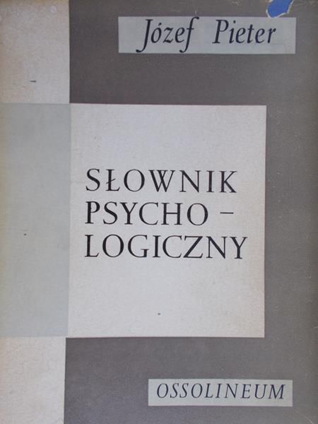 Pieter Józef  - Słownik psychologiczny
