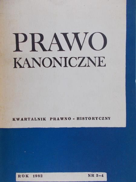 Prawo Kanoniczne nr 3-4