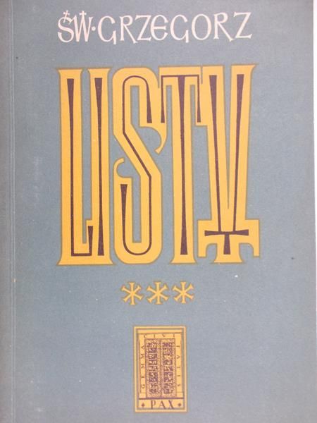 Wielki Grzegorz - Listy Tom. III