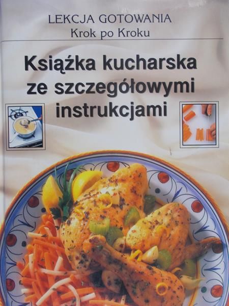 Książka kucharska ze szczegółowymi instrukcjami