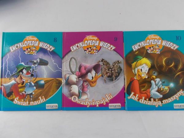 Disney - Encyklpedia wiedzy trzy książki