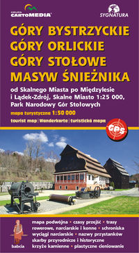 Siwicki Michał - Góry Bystrzyckie Orlickie Stołow Masyw Śnieżnika mapa turystyczna