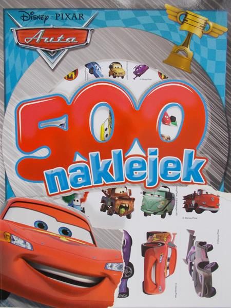 Disney Auta 500 naklejek