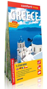 Grecja laminowana mapa samochodowo- turystyczna 1:750 000, Nowa