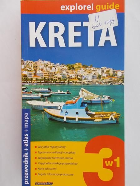 Kreta 3w1, przewodnik+atlas+mapa