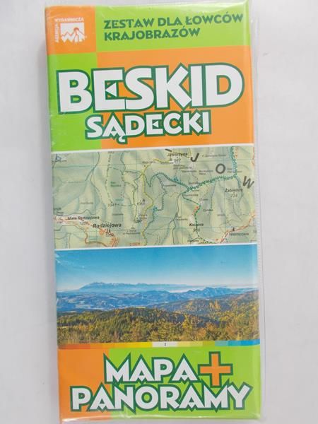Beskid Sądecki. Mapa + Panoramy