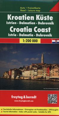 Chorwacja Wybrzeże mapa 1:200 000 Freytag & Berndt, Nowa