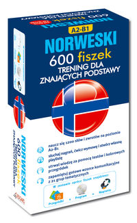 Norweski 600 fiszek Trening dla znających podstawy + CD poziom A2-B1, Nowa