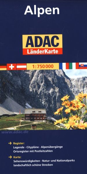 Alpen, ADAC LanderKarte