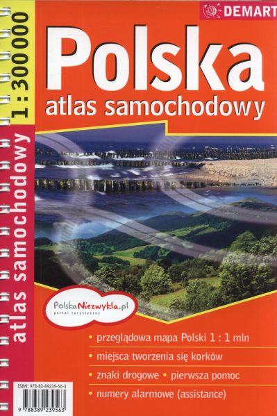 Polska Atlas samochodowy skala 1:250000