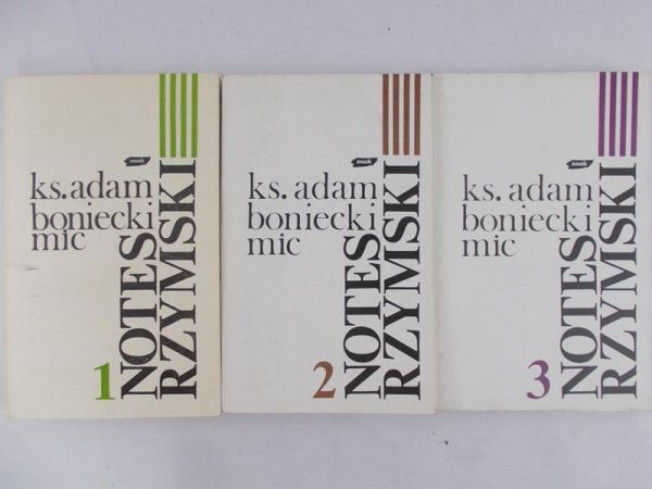 Boniecki Adam - Notes rzymski, Tom I-III