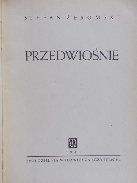 Żeromski Stefan - Przedwiośnie, 1948 r.