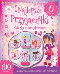 Najlepsze przyjaciółki Ksiażka z łamigłówkami 6 naklejek 3D, Nowa