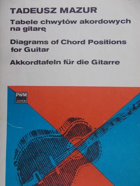 Mazur Tadeusz - Tabele chwytów akordowych na gitarę