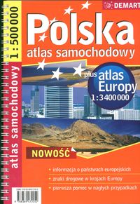 Polska 1:500 000 plus Europa atlas samochodowy