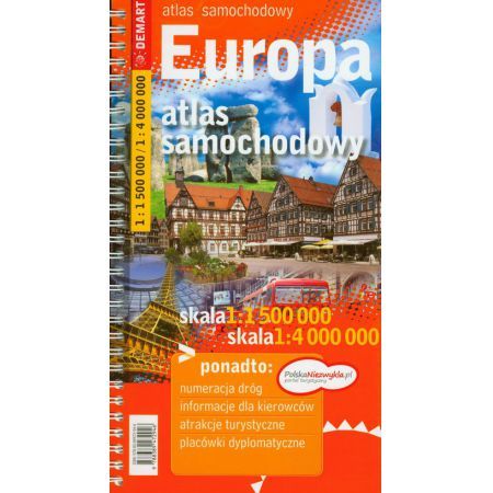 Europa atlas samochodowy 1:1 500 000