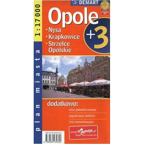 Opole plus 3, 1: 17 000, plan miasta