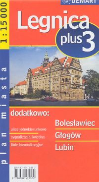 Legnica Plus 3, plan miasta, 1: 15 000