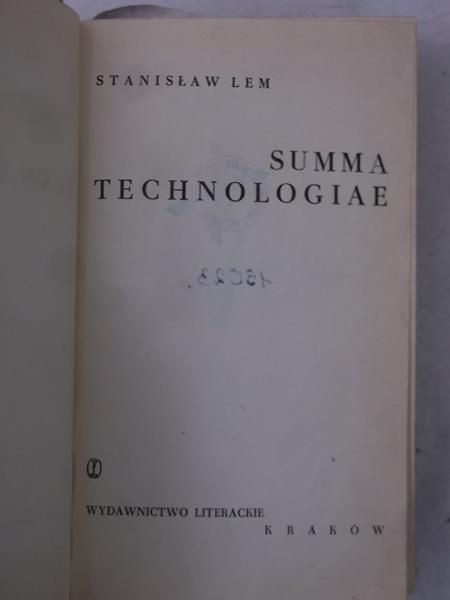 Summa technologiae by Stanisław Lem