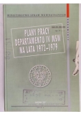 Plany pracy departamentu IV MSW na lata 1972-1979