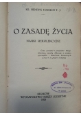 O zasadę życia 1923 r.