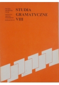 Studia gramatyczne VIII