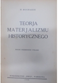 Teorja materjalizmu historycznego, 1936r.