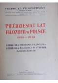 Pięćdziesiąt lat filozofii w Polsce 1898-1948, 1948 r.
