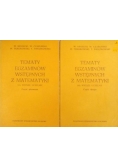 Tematy egzaminów wstępnych z matematyki, część I-II