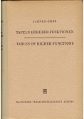 Tafeln Hoherer Funktionen