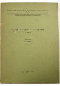 Śląskie teksty gwarowe (z mapką)