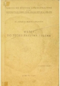 Wstęp do teorii państwa i prawa