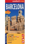 Barcelona comfort! map laminowany plan miasta 1:17 500