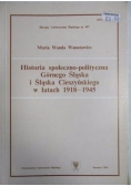 Historia społeczno-polityczna Górnego Śląska i Śląska Cieszyńskiego w latach 1918-1945