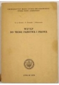 Wstęp do teorii państwa i prawa