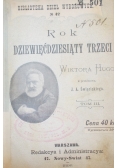Rok dziewięćdziesiąty trzeci , 1898 r.