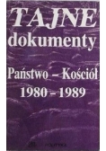Tajne dokumenty, Państwo-Kościół 1980- 1989