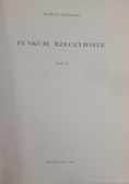 Funkcje rzeczywiste, tom II