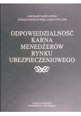 Odpowiedzialność karna menedżerów rynku ubezpieczeniowego