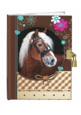 Pamiętnik z kłódką 13x18cm Sweet Horse