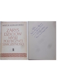 Zarys dziejów myśli politycznej starożytności  (Autograf)