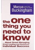 The one thing you need to know