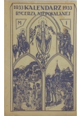 Kalendarz Rycerza Niepokalanej , 1933 r.