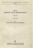 Akta Stanów Prus Królewskich. Tom VII (1516-1520)