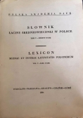 Słownik łaciny średniowiecznej w Polsce Tom V Zeszyt 10