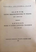 Słownik łaciny średniowiecznej w Polsce Tom V