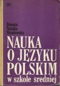 Nauka o języku polskim w szkole średniej